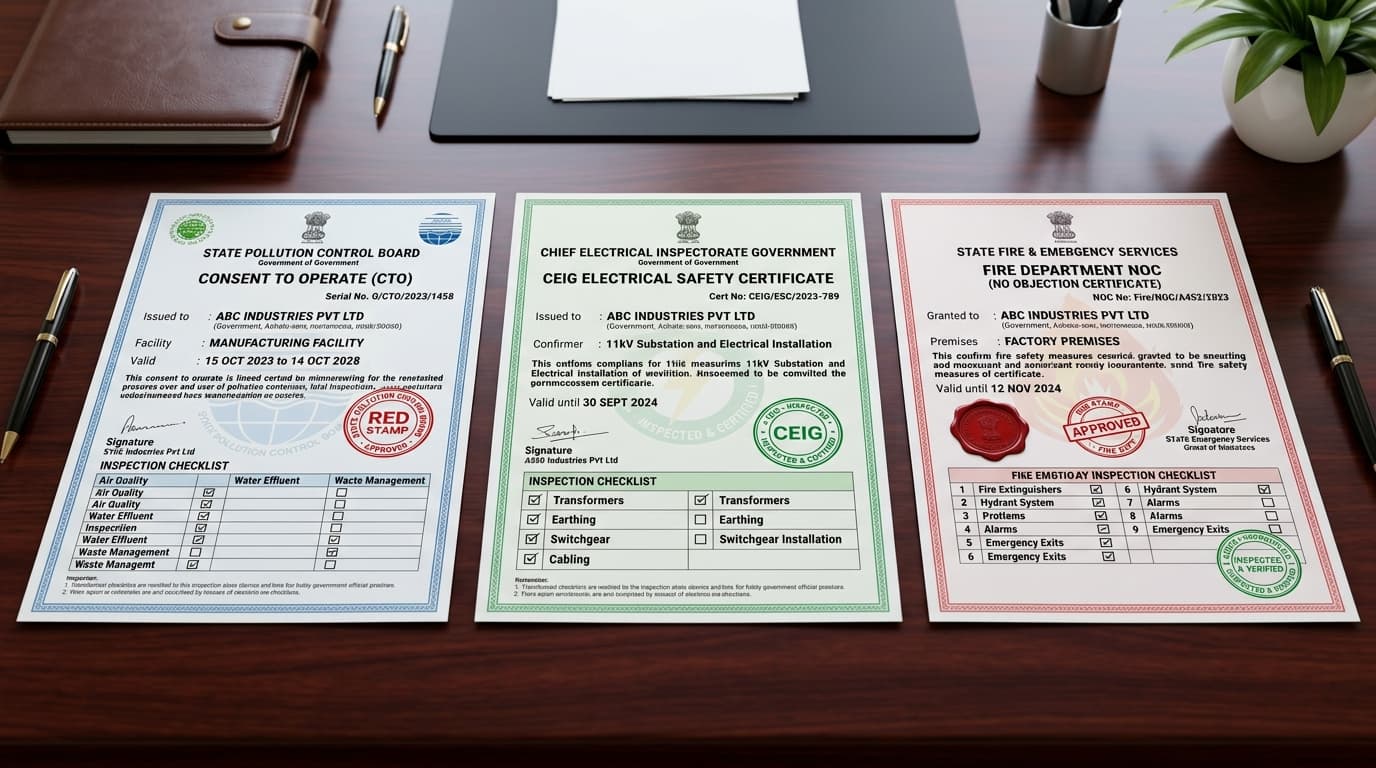 Statutory Approvals & Stamped Clearances Texture